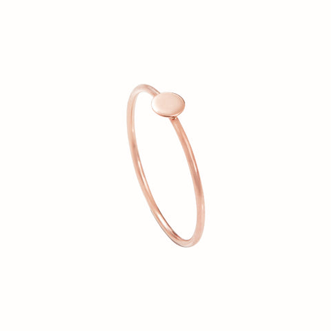 Bague Solitaire Or Rose