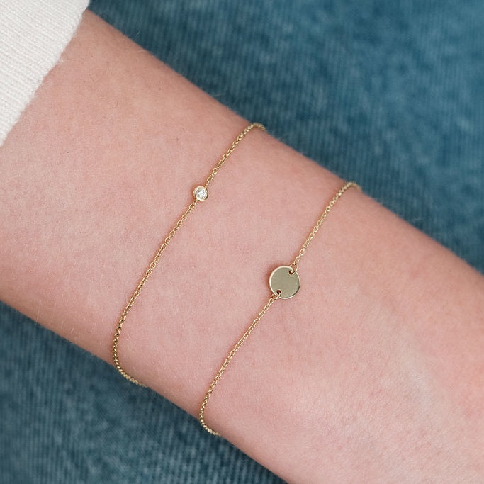 Rose Gold L'initial bracelet 
