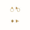 Yellow Gold Les Cercles earrings