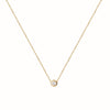 Le Collier Vertical Or Blanc