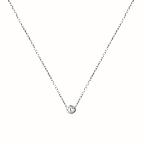 White Gold L'initial necklace 