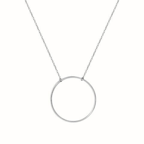 Le Collier Solitaire Or Blanc