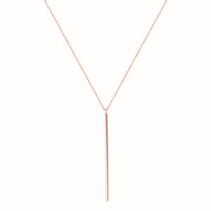 Le Collier Vertical Or Rose