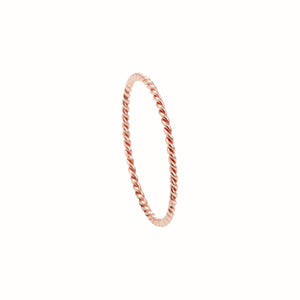 La Bague Twist Or Rose